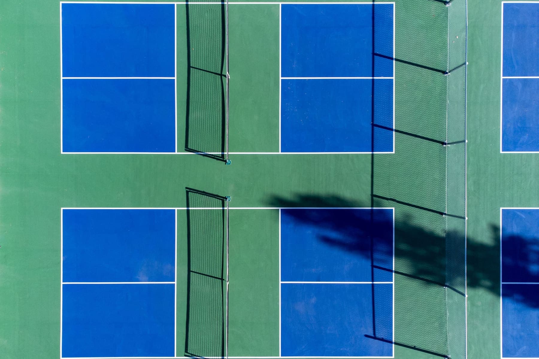 Cụm sân pickleball nhìn từ trên cao